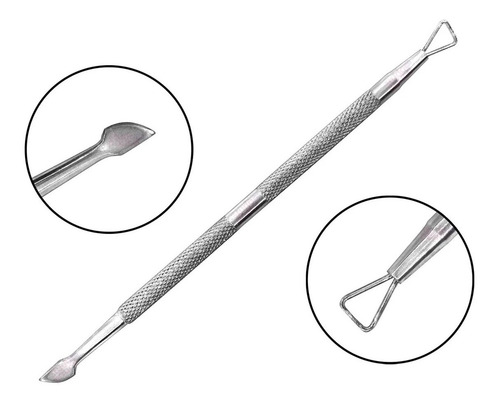 Imagem 1 de 1 de Espátula Espalhadora De Fibra De Vidro Inox Colocação Unha