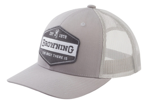 Gorra Browning Sideline Malla Snapback Gris Ajustable- Bro15