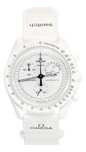 comprar Reloj Omega X Swatch Mission To The Moonphase Snoopy Blanco