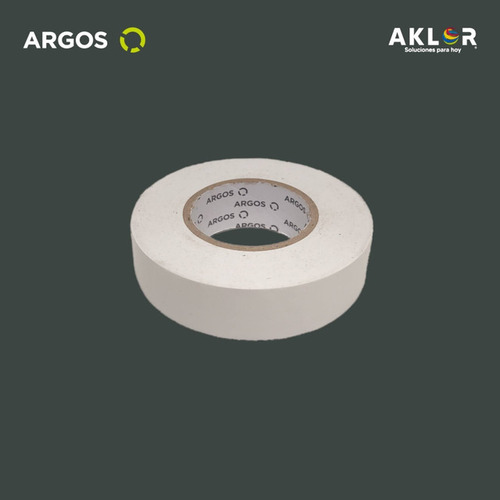 Cinta De Aislar Blanca 19mmx18m Paquete 10pza Argos 9750054 Blanco