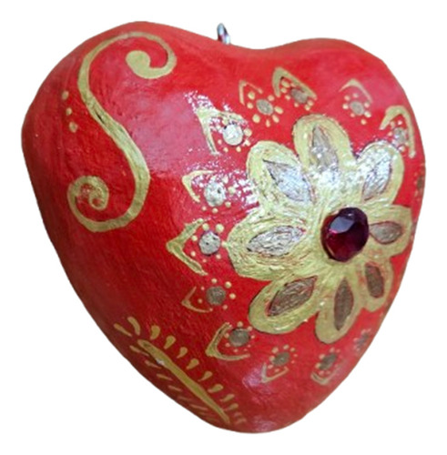 Corazones De Cartoneria - (papel Mache)