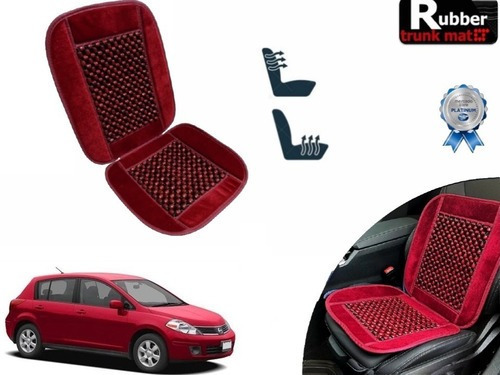 Cubre Respaldo Vino Asiento Bolitas Nissan Tiida Hb 2015