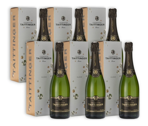 Taittinger Vintage Champagne Brut Millésimé X6 750ml Estuche