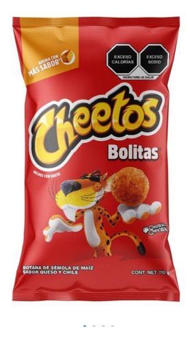 Botana Sabritas Cheetos Bolitas 110g 12pzas