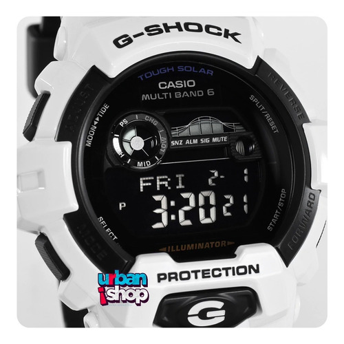 Reloj Casio G Shock Gwx 8900b Solar Multiband 6 Fases Mareas