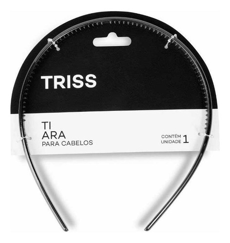 Tiara De Plástico Triss/needs Cor Preta Com 1 Unidade Cor Preto