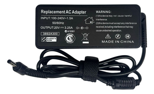 Cargador Para Lenovo Ideapad S145-14ikb S145-14igm S145-15ig Negro