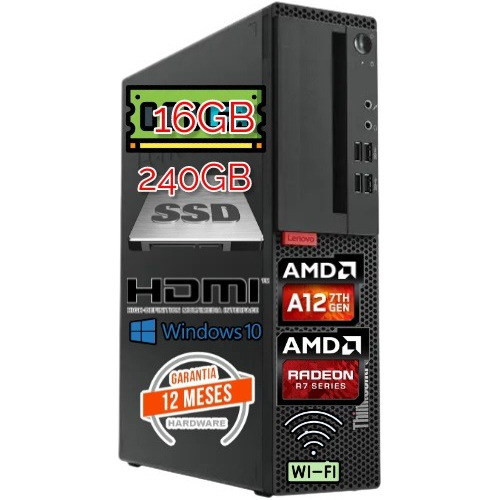 Pc Lenovom715s A12-9800 16gb240gbssdradeon R7 Facturagaranti (Reacondicionado)