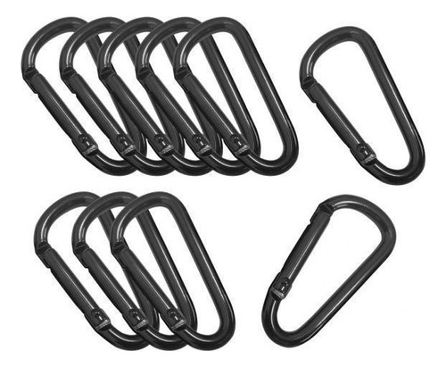 Carabiner Shaped Buckle Key Clip 5 Pieces