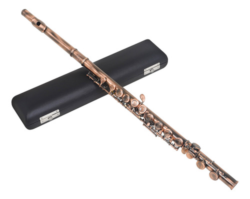 Flute C-key Slade, 16 Orificios, Limpieza Cerrada Y Flauta.