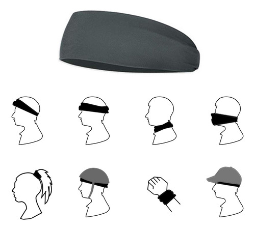 Juego De 4 Diademas Deportivas: Absorbentes, Elásticas, Para