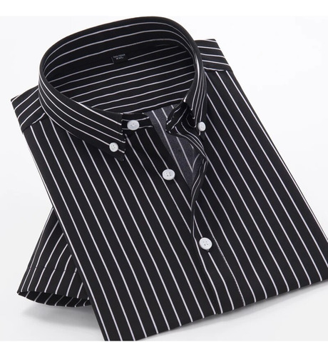 Camisa De Manga Corta Para Hombre De Talla Grande, Vestido H