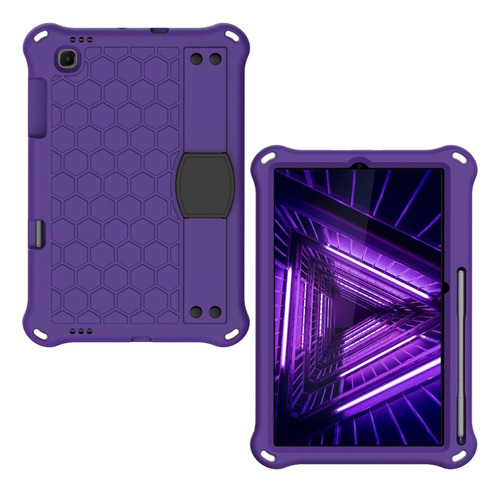 Funda Honeycomb Eva + Pc Morada Y Negra Para Lenovo X306/x60