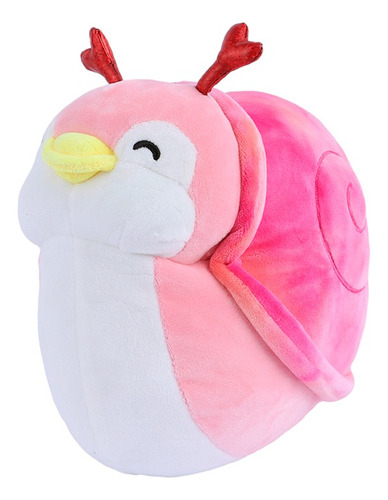 Miniso Peluche De Pinguino Disfraz De Caracol Rosa 21cm