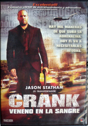 Dvd - Crank Veneno En La Sangre - Jason Statham