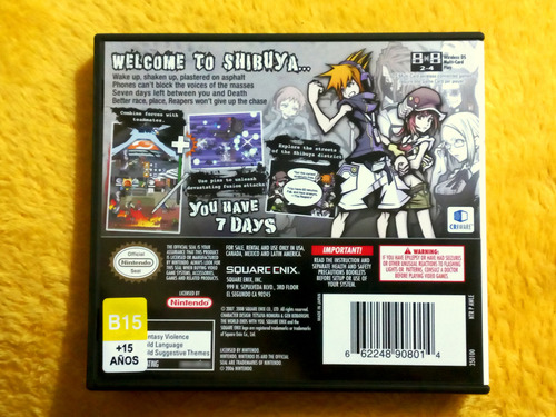 The World Ends With You | Con Manual | Para Nintendo Ds (Usado)