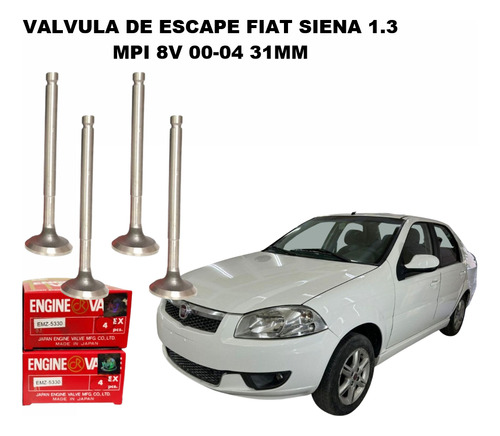 Valvula De Escape Fiat Siena 1.3 Mpi 8v 00-04 31mm