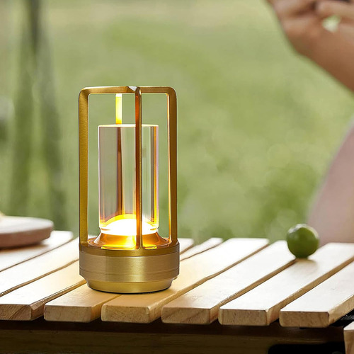 Lámpara De Mesa Led Recargable Inalámbrica Con 3 Temperatura