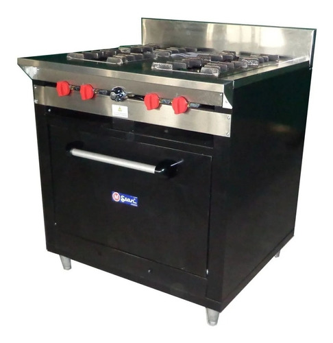 Cocina 4 Hornillas Horno Acero Cih44012g Mstar Xavi