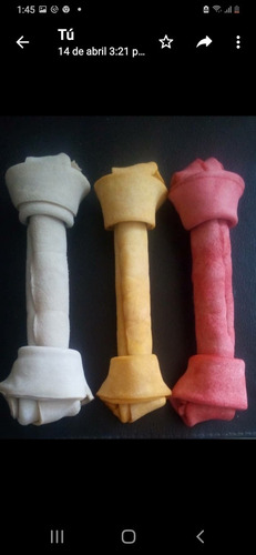 Imagen 4 de 4 de Juguetes Comestibles Huesitos De Carnaza Para Perros #11/12