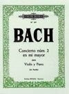 Concierto Nâº2 Mi M - Bach, Johann Sebastian