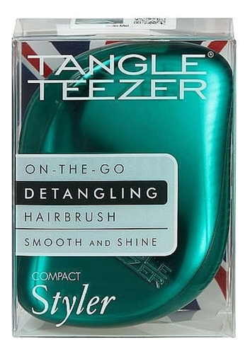 Cepillo Tangle Teezer Compact Style Emerald Green Anti Frizz