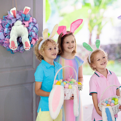 Wreath Easter Thief Bunny Butt With Ears Bunny Shape Cute De