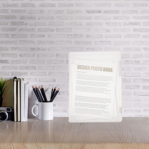 Caja De Papel Portátil Caja De Documentos Transparente Papel