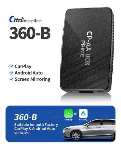 Carplay Box Adaptador Inalámbrico Android Auto 2 En1 Carro