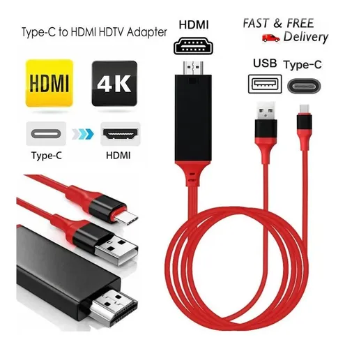 Cable HDMI Tipo C USB 3.1 MHL Dex Emui Mac Samsung Huawei