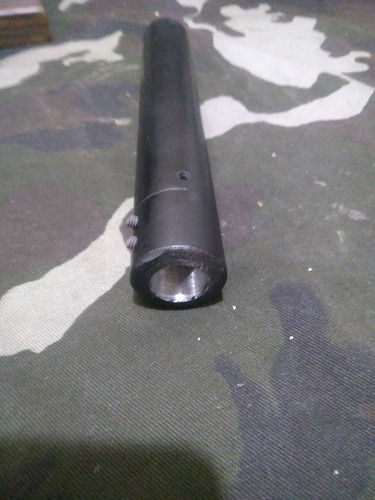 Rifle Shark Supresor De Sonido Para Cañón Sin Rosca Negro 55 Mm