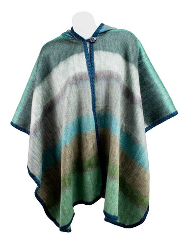 Poncho Tortugafashion Con Alpaca, Capucha, Ecuador, P001