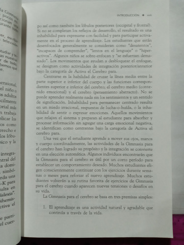 Como Aplicar Gimnasia Para El Cerebro Dr. Paul E. Dennison (Usado)