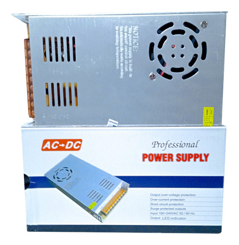 Fonte Chaveada 50a 12v 600w Para Som Automotivo/leds/cftv