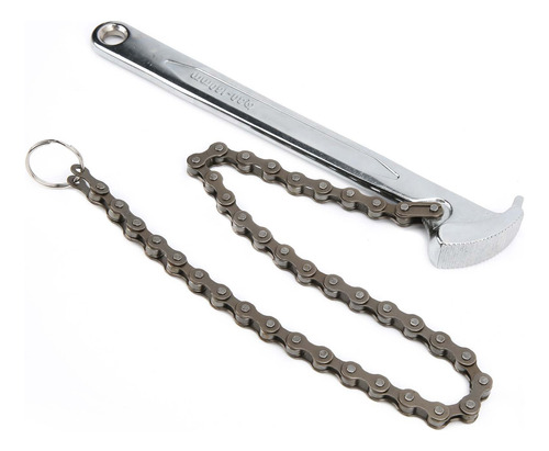 Llave De Cadena De 9 Pulgadas, Ajustable, Con Trinquete Reve