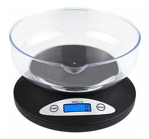 Basculas Dig Báscula De Cocina Digital De 11 Lb / 5 Kg, Bá