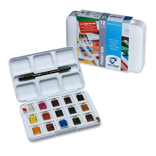 Aquarela Van Gogh 15 Cores Royal Talens Super Oferta!