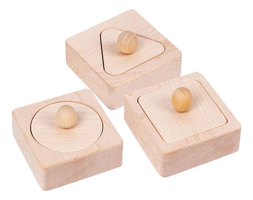 Rompecabezas A Juego Con Formas De Madera, Formas