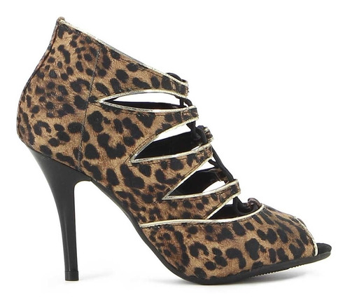 Calzado Vizzano Formal Mujer Sin Punta Calado Animal Print