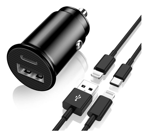 Cargador De Coche Iphoneapple Mfi Certificado 27w Usb C Adap