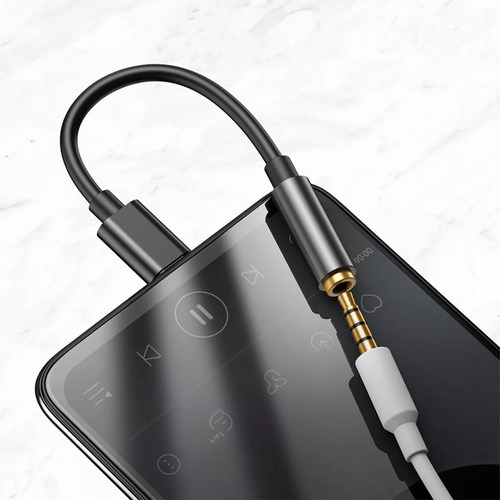 Adaptador Usb-c Tipo C X Fone Microfone P2 P3 Samsung Xiaomi Cor Preto