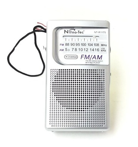 Radio Parlante Portatil Recargable Y De Pilas  Con Am/fm 175