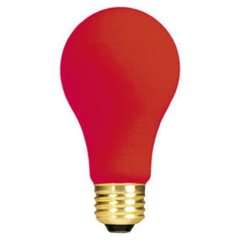 Bulbrite 106.760 60w Bombilla Roja De Cerámica A19