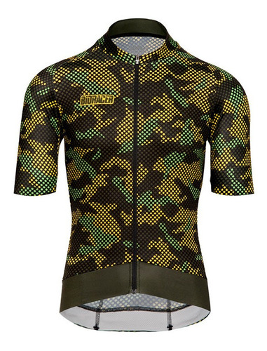 Camiseta Jersey Ciclismo Manga Corta Bioracer Hombre Camo