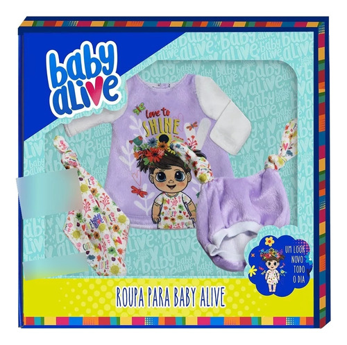 Roupa Para Baby Alive Hasbro Original- Pijama Soneca Shine