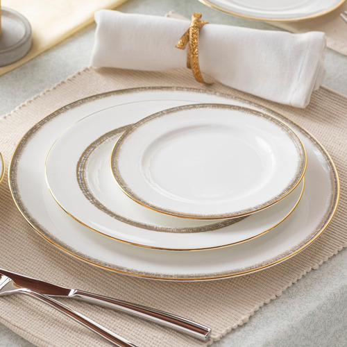 Noritake Haku Dinner, 11, Juego De 4 En Blanco