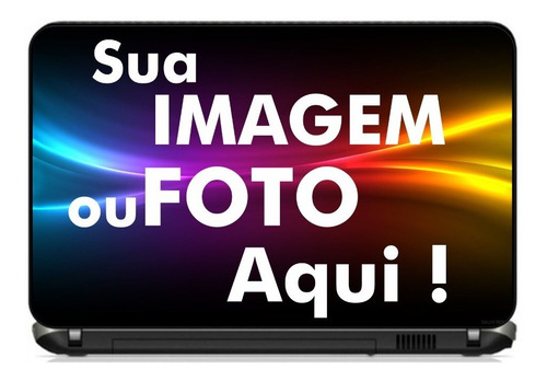 Imagem 1 de 1 de Adesivo Película Notebook Laminada Imagem Personalizada