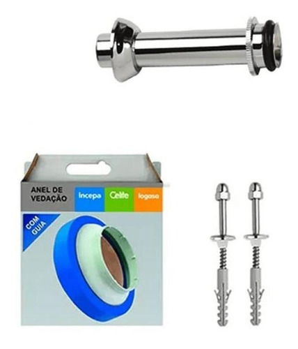 Kit Bacia Convencional Thema + Cp Instalação Incepa Branco
