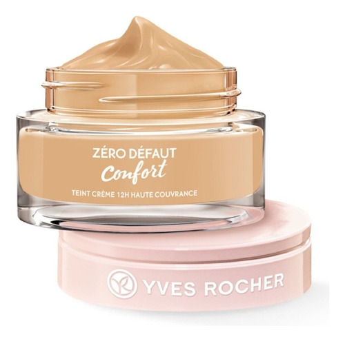 Base de maquillaje en cremoso Yves Rocher Zéro Défaut Crema Confort Crema Confort tono rose 200 - 40mL 100g