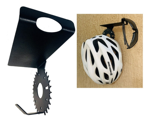 Imagem 2 de 10 de 2 Suportes De Parede Para Capacete E Acessórios De Ciclismo